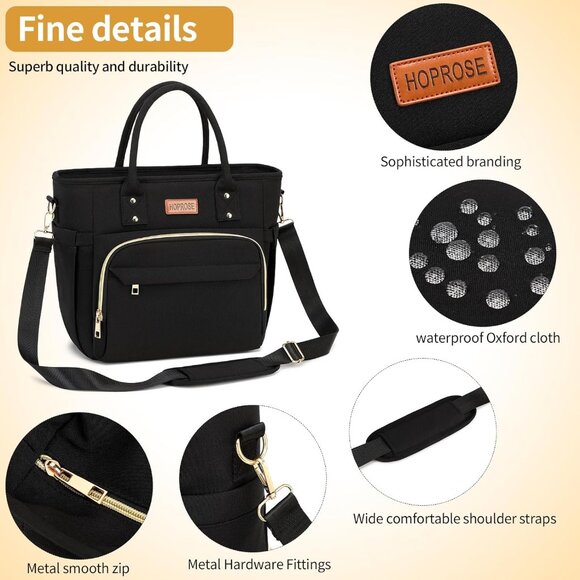 Lunch Bag Lunch Box Women Insulated Cooler Bag for Work, Large Lunchbox for Adul - Picture 5 of 9